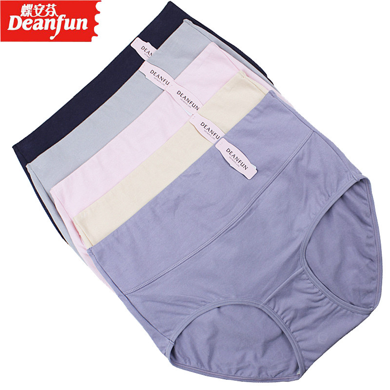 Die Anfen 4663 women's panties enlarged version of elastic cotton high waist and abdomen plump middle-aged mother