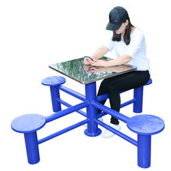 Outdoor fitness equipment Outdoor elderly chess tables, chess table entertainment table community fitness sports square equipment