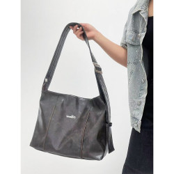 2025 New Large-Capacity Tote Bag, Single Shoulder Crossbody Bag with Wide Shoulder Strap Design, Retro Commuter Fashion Large Bag for Women