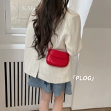 李茶定制 Маленькая брендовая красная сумка через плечо, универсальная небольшая сумка, Южная Корея