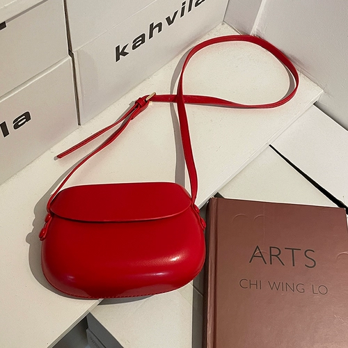 李茶定制 Маленькая брендовая красная сумка через плечо, универсальная небольшая сумка, Южная Корея