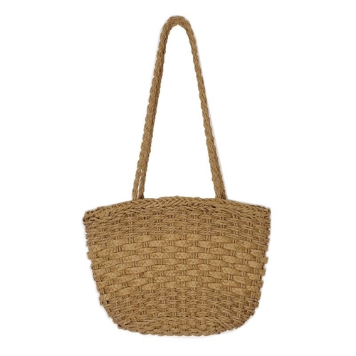 Летняя пляжная соломенная портативная ретро сумка на одно плечо