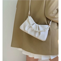 Белый ремешок для сумки из жемчуга на ремне, на одно плечо