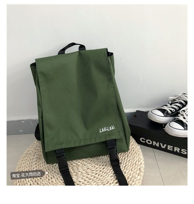 Ba lô siêu lửa Phiên bản tiếng Hàn của học sinh trung học Harajuku ulzzang ba lô trong khuôn viên trường học đơn giản, công suất lớn - Ba lô ba lo dep