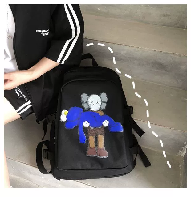 Sesame Street Schoolbag nữ in phong cách Hàn Quốc của học sinh trung học cơ sở công suất lớn xu hướng đơn giản ba lô du lịch ba lô - Ba lô balo nữ thời trang