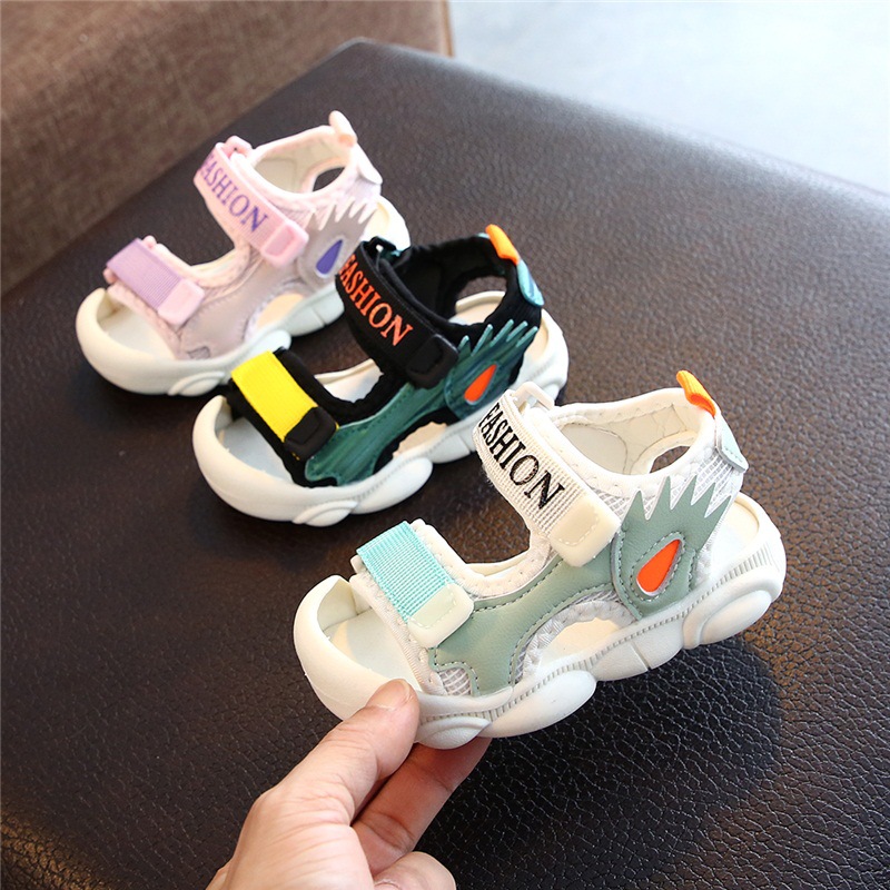 UK next kiss children sandals 2023 Summer new baby Baotou shoes male and female children non-slip beach shoes 