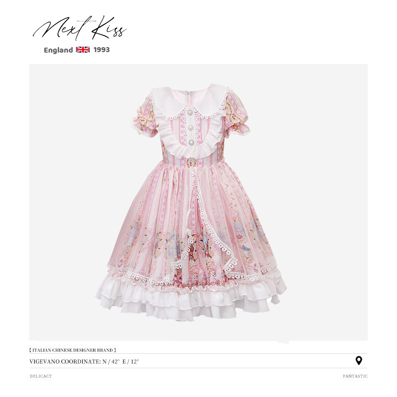 UK next kiss girls dress Lolita 2022 summer children's June 1 foreign air girl princess dress