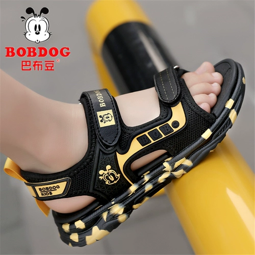 Нескользящие сандалии для мальчиков, летняя детская пляжная обувь, мягкая подошва, подходит для подростков