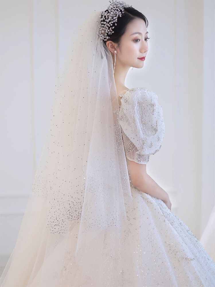 Wedding dress for pregnant, advanced evening dress, french style, plus size, suitable for teen, high-end, lace dress Wedding dress for pregnant, advanced evening dress, french style, plus size, suitable for teen, high-end, lace dress