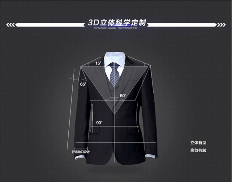 Bộ đồ vest nam tự trồng miễn phí khóa đôi nóng mở đôi kinh doanh chuyên nghiệp để làm việc phù hợp với chú rể vest nam