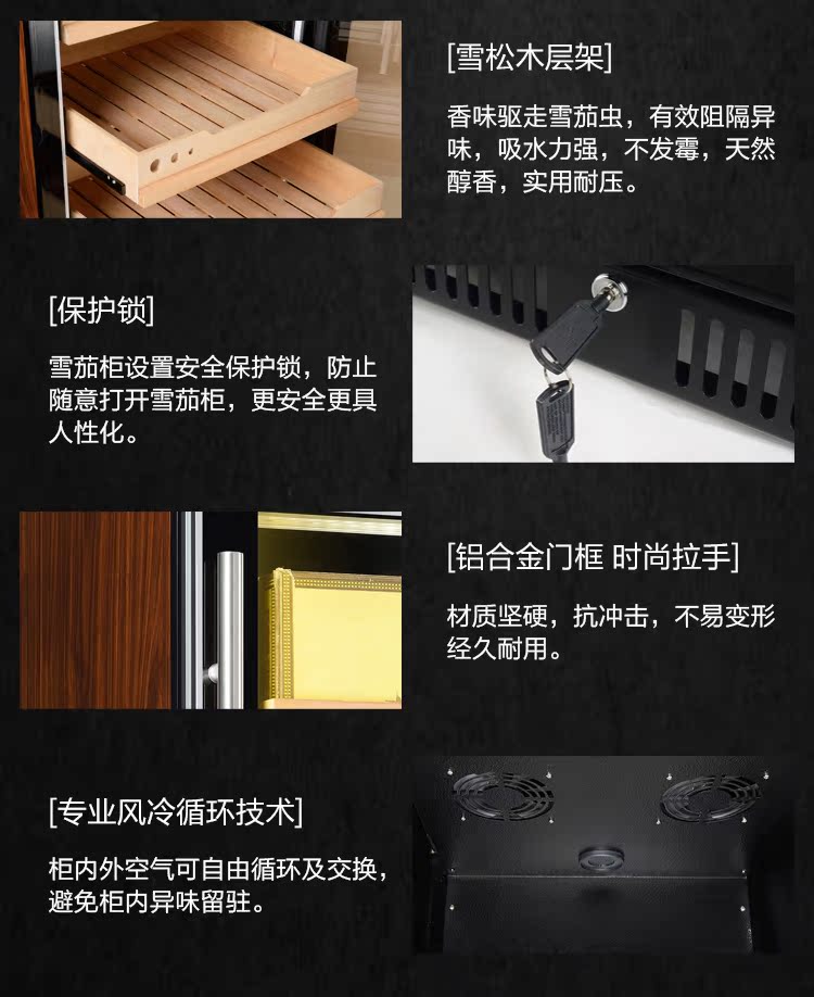 kệ đựng rượu treo tường Bồ Đào Nha Yue 54X2 tủ xì gà nhiệt độ không đổi và độ ẩm hộ gia đình rượu làm mát nhiệt tủ rượu tủ lạnh làm mát không khí tủ trà máy nén đá thanh kích thước tủ rượu