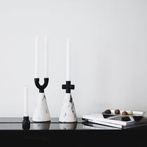 JFdesign MOIRE original minimalist Candlestick ins Nordic model room cement home furnishings