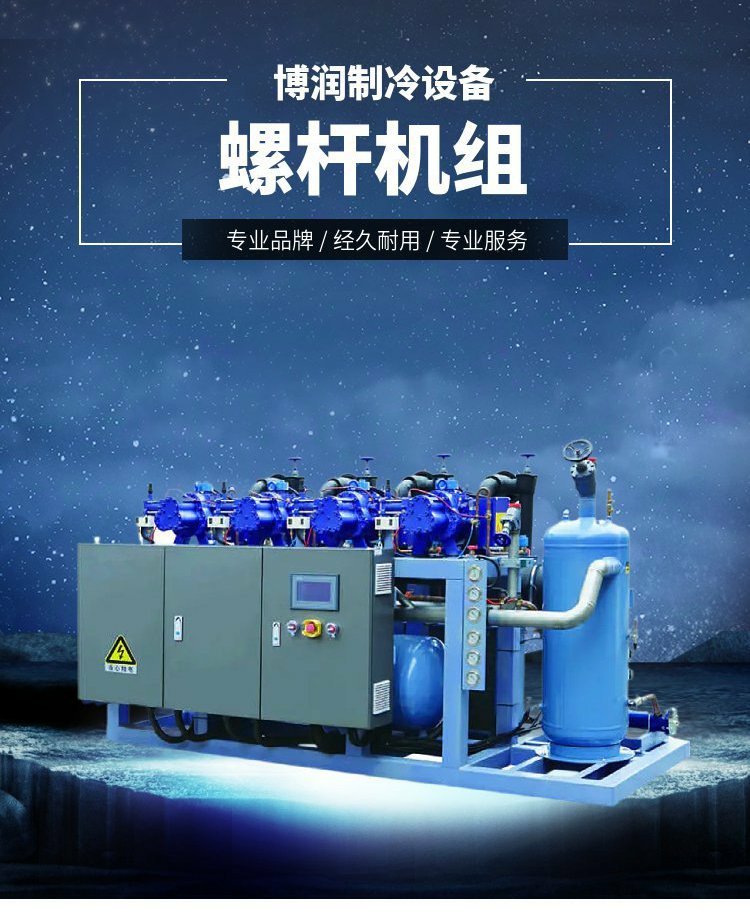 莱富康低温压缩机螺杆机组SW3L 6000 60HP保鲜冷藏设备冷冻机组(pic8)