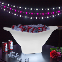 Bar LED luminous Yuanbao Ice Bucket KTV Light Extravagant Double plastic Beer Grape Champagne Red Wine Ice Bucket High Face Value