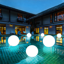 LED Water Float on floating luminous Ball OUTDOOR PATIO LANDSCAPE DECORATION SPHERICAL LAMP VILLA SOLAR WATERPROOF ROUND BALL LAMP