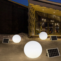 Outdoor solar ball lamp Courtyard villa hotel garden colorful decorative lamp Modern simple waterproof landscape lamp