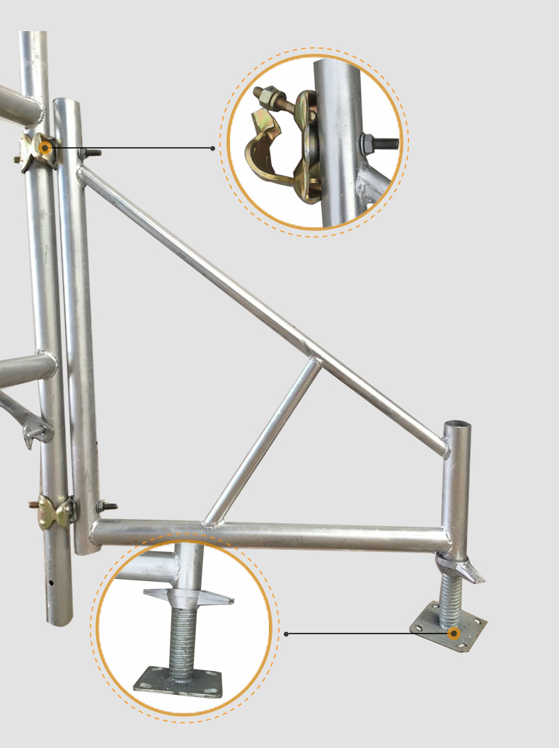 Hot dip galvanized scaffolding tripod support frame balance frame scaffolding inclined support frame tripod manufacturer