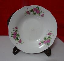 Old plate old fruit dish dish Cultural League 70s old - fashioned folk folk household nostalgia collection of movie and television props