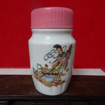 Antique Old Tea Cup Old Travel Cup Days Diverse Flowers Map Tea Can Ceramic Cover Cup Bag Old Products Photo