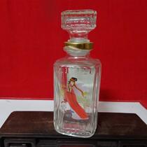 Bottle collection of four beautiful Showa wine bottle glass bottle decoration of empty bottle photo