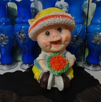 Old savings tank baby shape children deposit cans cute doll piece toy gift used physical photo