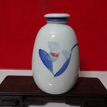 Bottle collection piece of Jingdezhen hand-painted blue porcelain art vase cabinet decorative wine cabinet photo