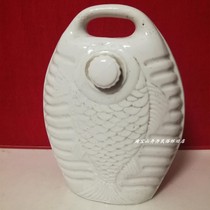 Old soup grandma water turtle rarely see fish shaped white porcelain warm baby folk folk old household nostalgic movie props