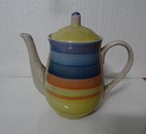 Old teapot 90s creative cold kettle ceramic kettle cool pot handdrawn creative flower teapot nostalgia collection antiques