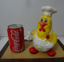 Old savings tank savings jar Hen shape ceramic piece old toy zodiac chicken Kendki style physical photo