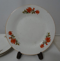 Old plate saucer flower plate 80 s old fruit plate nostalgic collection antique ornaments film and television props physical photo