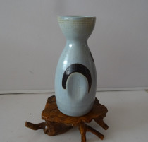 Old-fashioned wine pot hot wine bottle Japanese hand-painted clear wine bottle wine version small wine bottle wine collection decoration full physical photo