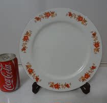 Old plate fruit plate plate Cultural Revolution Tangshan porcelain decals nostalgic collection of film and television props antique ornaments physical photos