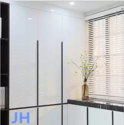 Wardrobe handle extended modern simple overall Cabinet handle drawer aluminum alloy cabinet door invisible secret handle 2 meters super long