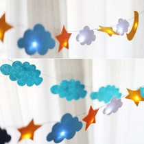 Star clouds decorative lights LED lights childrens tent decorations party wedding bar decoration childrens room decoration