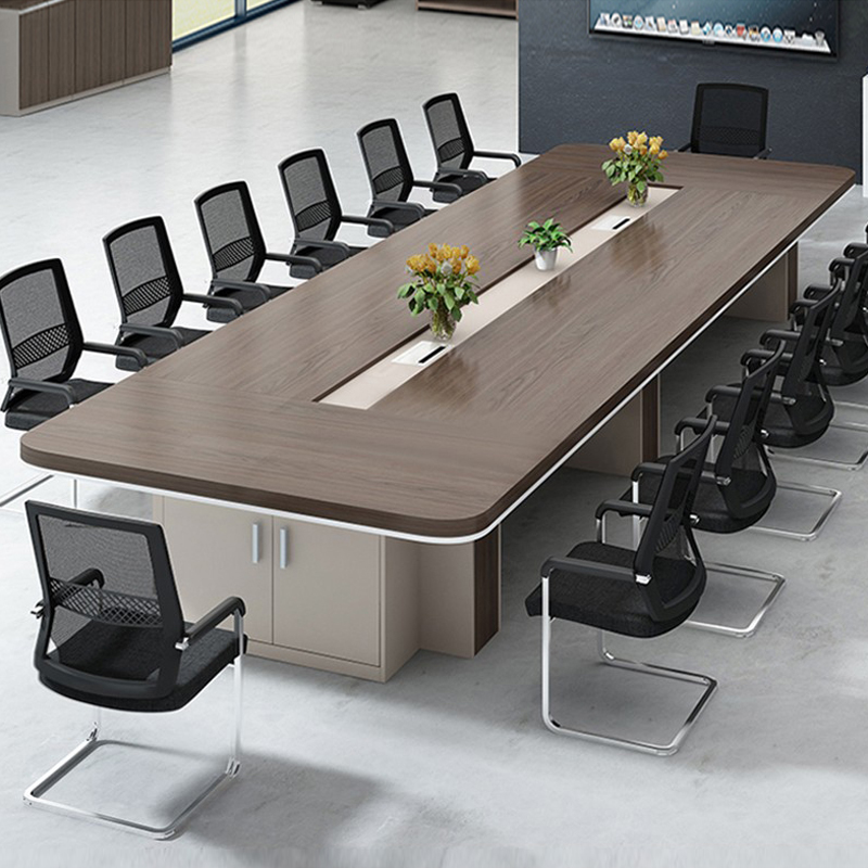 Large conference table long table and chair combination splicing modern office negotiation reception training bar table meeting table