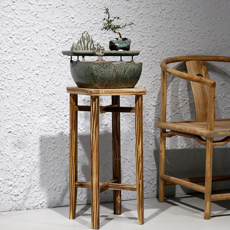 Flowing water ornaments rockery fountain feng shui fortune time to run floor circulation desktop fish tank landscaping modern simplicity