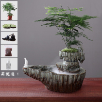 Fillwater fish tank ornaments Feng Shui Cai office home accessories creative rockery flowing water ornaments fountain opening gifts