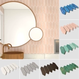 Кухонный туалет балкон -керамический мозаичный туалетный туалетный стена, столовая ресторан, арт -плитка инопланетянин белый