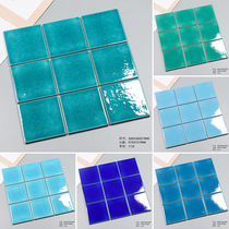 Moroccan B&B swimming pool mosaic tiles villa hot spring pool high-end ceramic ice cracked swimming pool tiles outdoor