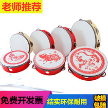 Children tambourine dance props grading professional percussion Orff shou pai gu rattles kindergarten teacher