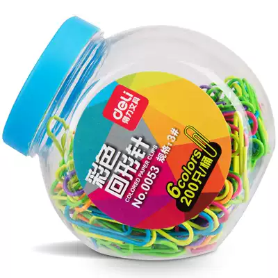 Daili needle color fashion I-shaped nail office financial supplies office stationery jar packaging candy color 0053