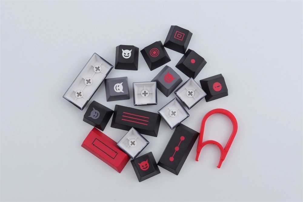 129 Keys/set GMK Evil Dolch Black Red Keycap PBT Dye Subbed