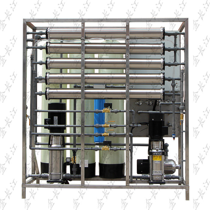 Pure water equipment PLC control system bipolar ro purified water purification equipment for 500L h reverse osmosis industry
