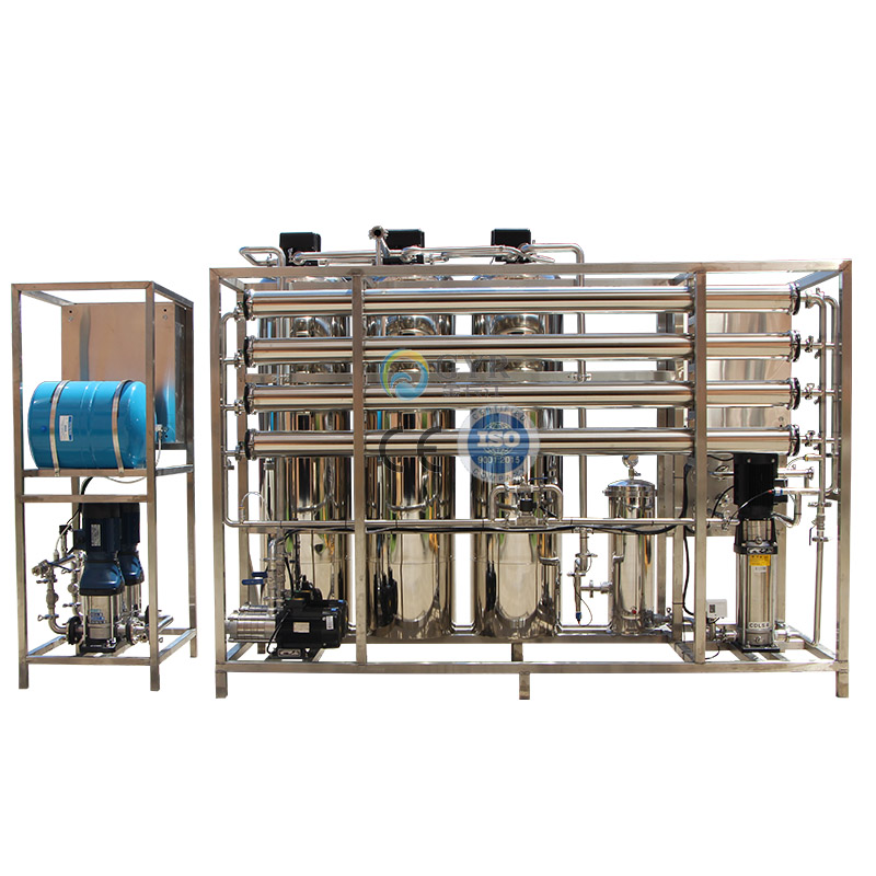 2t tons full stainless steel ro reverse osmosis water purification system in pole fusion spray cloth equipment assorted water treatment pure water equipment