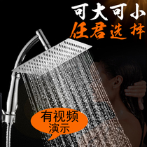 Hand-held booster top spray bathroom water heater shower head stainless steel flower shower set