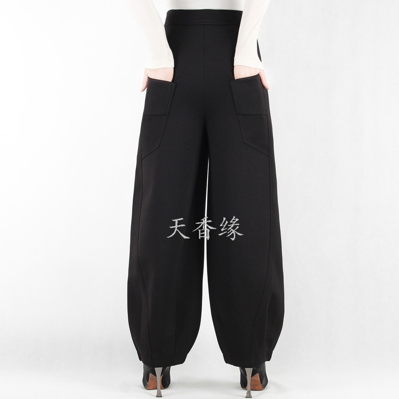 Tianxiangyuan 2026 Autumn New High-Waisted Fashion Slimming Lantern Pants Women's Wide-Leg Bloomers Sailor Dance 01836 Tianxiangyuan 2026 Autumn New High-Waisted Fashion Slimming Lantern Pants Women's Wide-Leg Bloomers Sailor Dance 01836