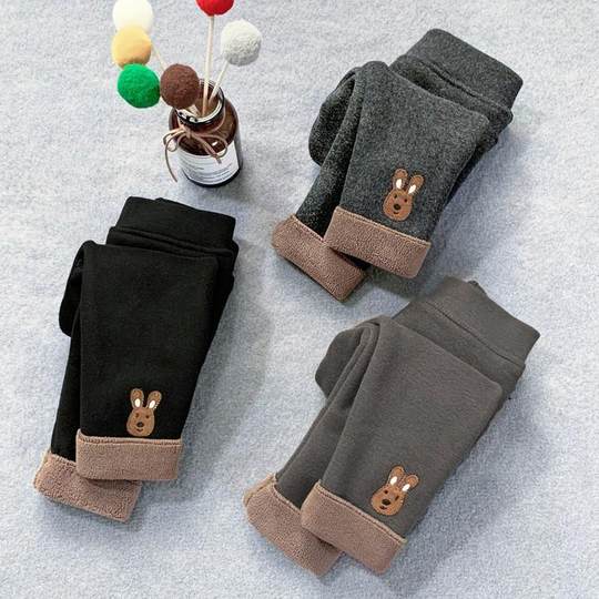Pantalons pour enfants d'automne et d'hiver, leggings pour filles, velours et velours une pièce épaissi, chauds, à la mode et élégants, vêtements d'hiver pour bébé fille