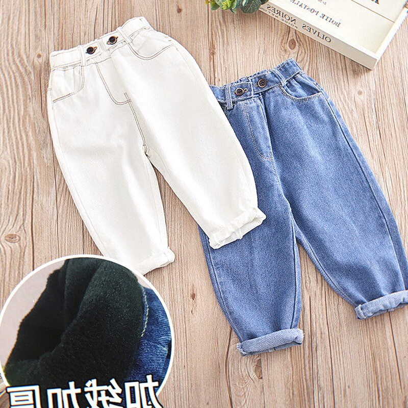 Spring and autumn boys and girls casual underwear pants Western style trousers 2022 new children's fashion harem jeans trend