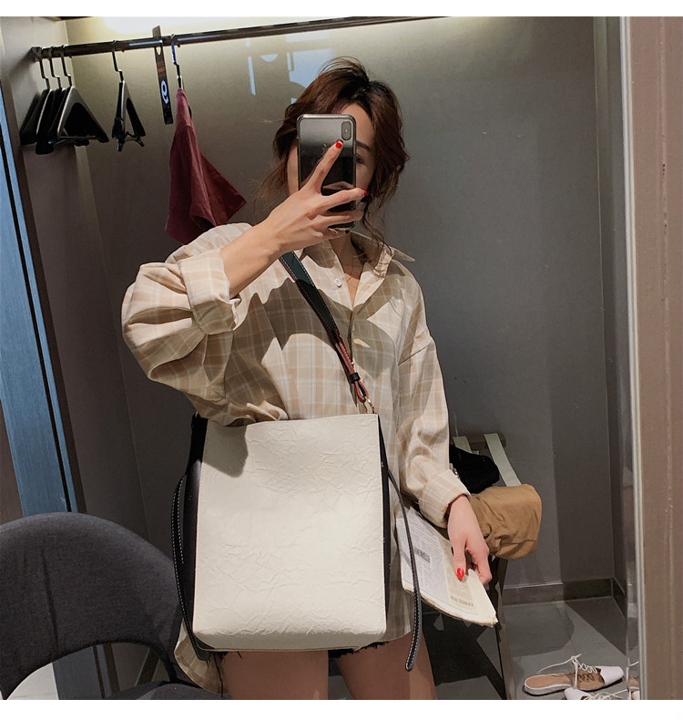 Túi xách nữ 2019 phiên bản mới của Hàn Quốc hoang dã túi xô thời trang túi xách mùa hè cho học sinh - Túi xách nữ túi đeo chéo nữ hàng hiệu