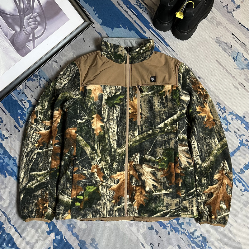 Autumn Export Men's Double-Layer Warm Fleece Camouflage Jacket Outdoor Heated Sports Sweatshirt Autumn Export Men's Double-Layer Warm Fleece Camouflage Jacket Outdoor Heated Sports Sweatshirt